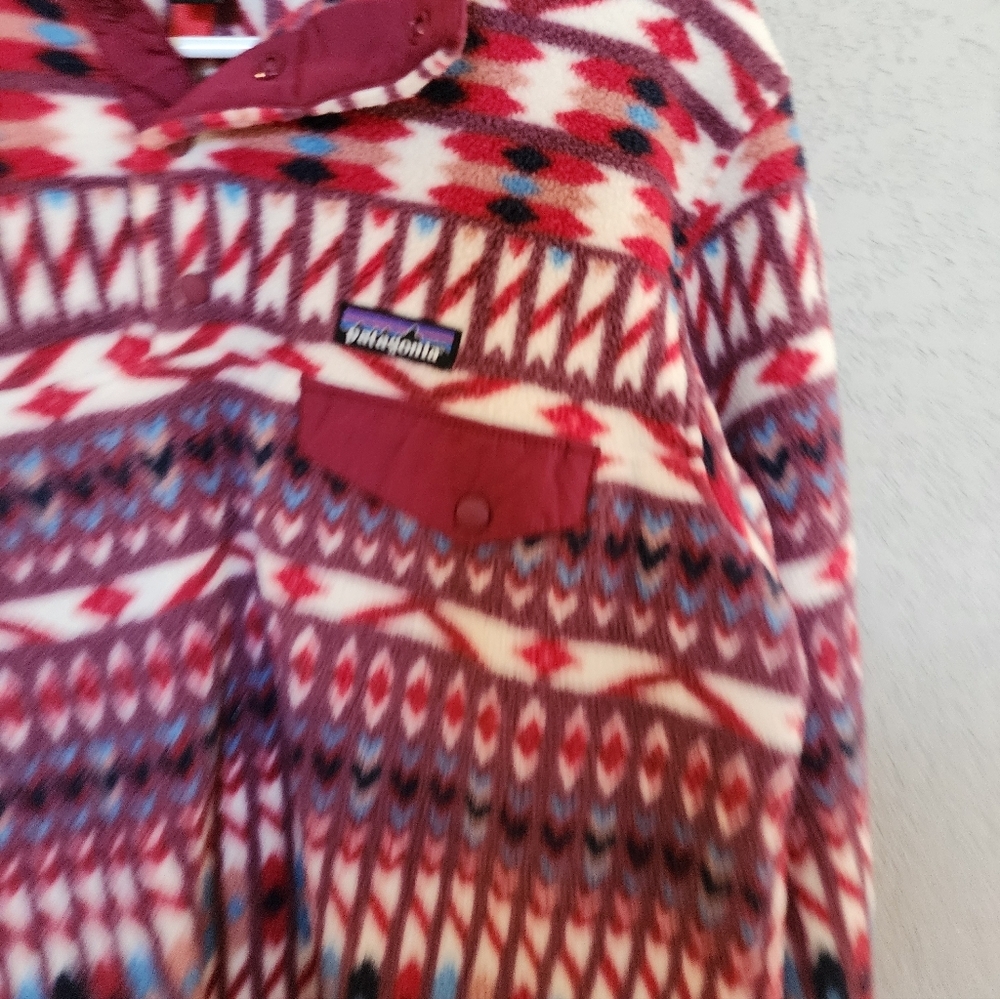 Patagonia Lightweight Synchilla® Snap-T® Pullover Size Medium Aztec Style - Picture 4 of 5